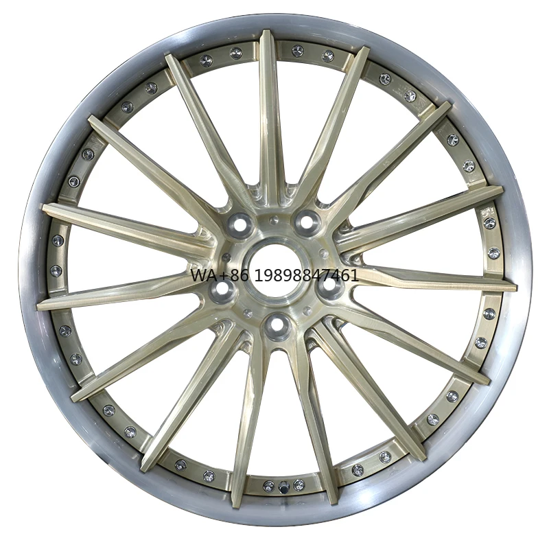 

Новые кованые диски RWE Custom 19 дюймов, 4-составные, для гоночных автомобилей, с отделкой под матовое золото, 5x114.3, 20 мм, 40 мм, 30 мм, 100 мм