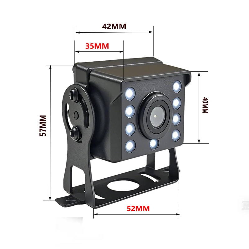 HD car reversing camera car 12-24V bus night vision waterproof reversing camera monitoring waterproof sunscreen CCD image 4