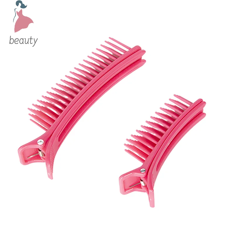 Professional Hair Grip Clamps Salon Hair Section Cutting Clips Comb Barber Dyeing Perm Hair Pins Home DIY Barrette Hair Styling