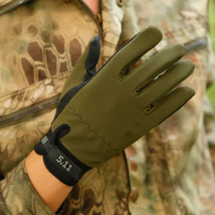 Tactical Gloves Lightweight Breathable Gloves Bicycle Anti-slip Full Finger Glove Sports Climbing Anti-skid Tactical Gloves