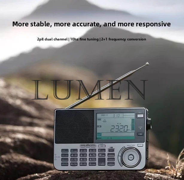 ATS-909X2 FM / SW / MW/ LW/ Air / Multi-Band Receiver Radio Stereo Portable Receiver Antenna Multiband Radio Full-Band