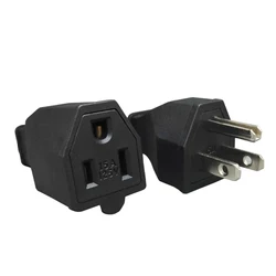 US American 3 Pins Industrial AC Electrical Power Rewireable Plug Male Wire Socket Outlet Adapter Extension Cord Connector 15A