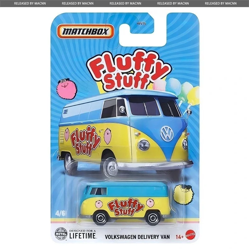 Novo 2025 Mattel Matchbox Candy 2025 Mix 2 Arte de cartão de veículo Projetado para uma vida em carros fundidos em metal em escala 1:64 HVV75