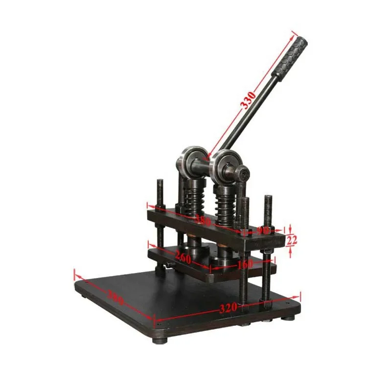 Mesin Pemotong Kulit Manual Roda Ganda, Pemotong Kertas Foto, Mesin Pemotong Tekan Manual Kecil untuk Kulit DIY