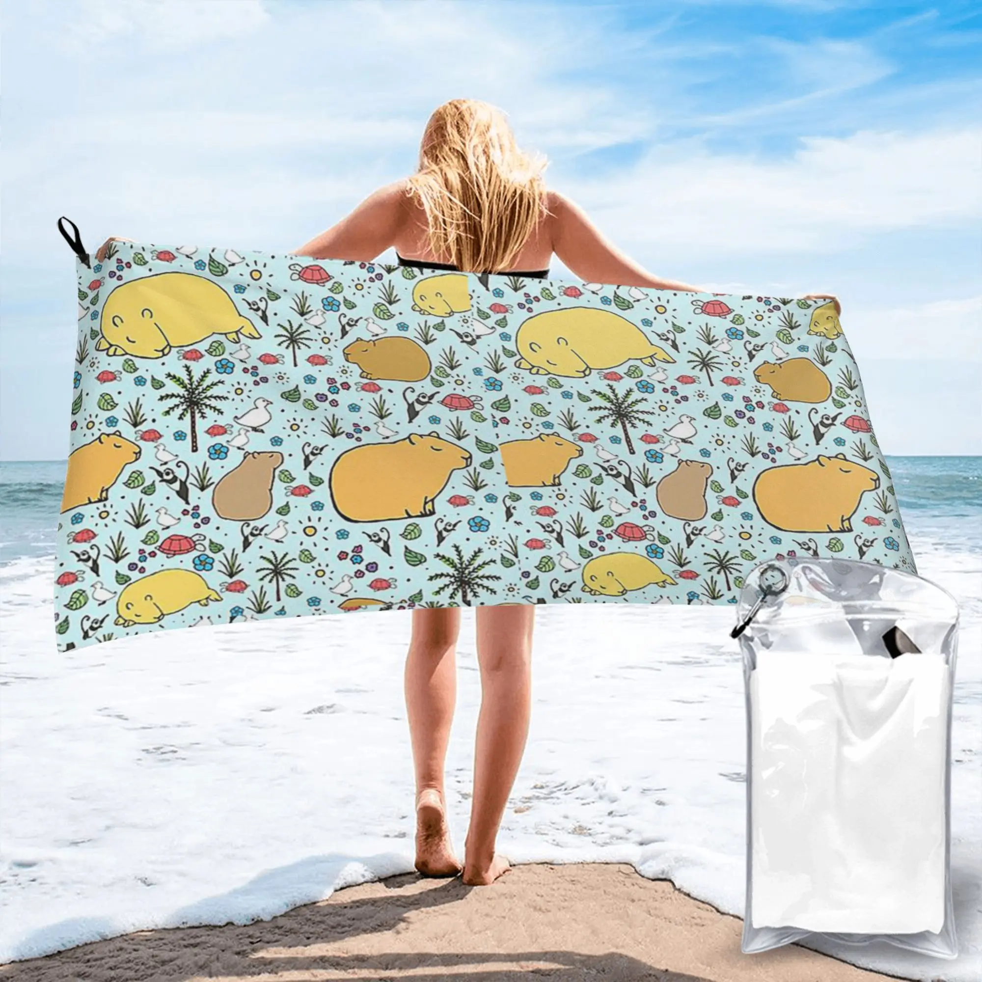 Capybaras In Blue B…