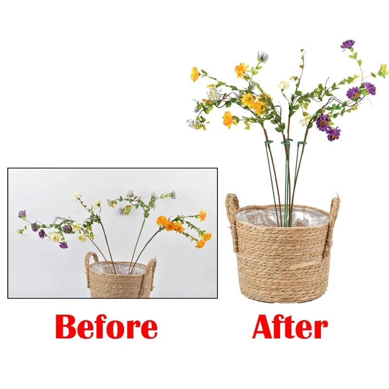 5-15pcs Plastic Plant Stand Rack Flower Support Pile Greenhouse Arrangement Fixed Rod Indoor Plant Vegetable Holder Bracket