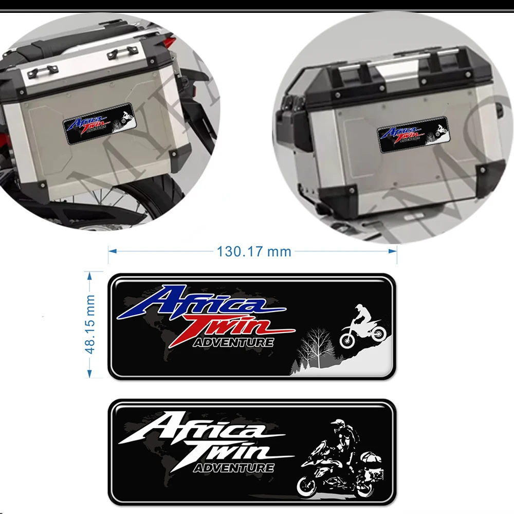 

For Honda AfricaTwin Adventure CRF1000L Motorcycle Tank Pad windshield Africa Twin Tail Side Luggage Aluminium Box Stickers