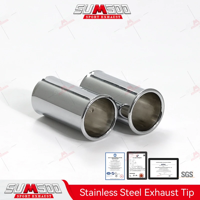 1PCS Stainless Steel Exhaust Tail OEM82119413970 Parts PipeTip Car Decoration Muffler Pipe Nozzles Modify