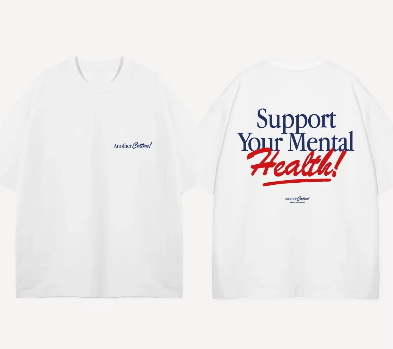 2026 Health and Sport Club T-Shirt Another Cotton Lab Men Women Oversize Heavy Cotton Short Sleeves Male Female Clothing