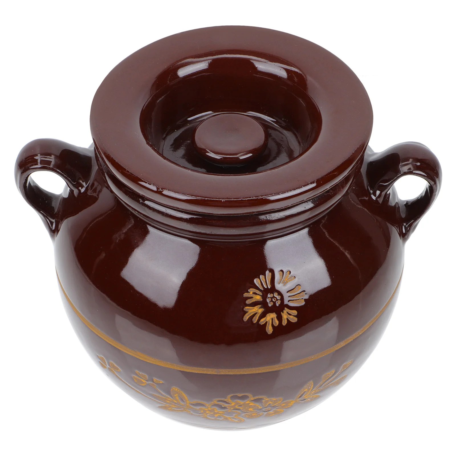 

Ceramic Lard Oil Jar Seamless Molding Design Sealed Pickles Storage Jar for Home Restaurant Kitchen Food Storage Container