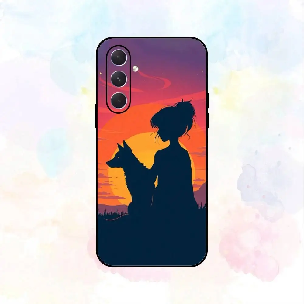 حافظة لهاتف سامسونج جالاكسي A73، A72، A71، A70، A53، A52، A51، أخرى، غلاف أسود ناعم #6