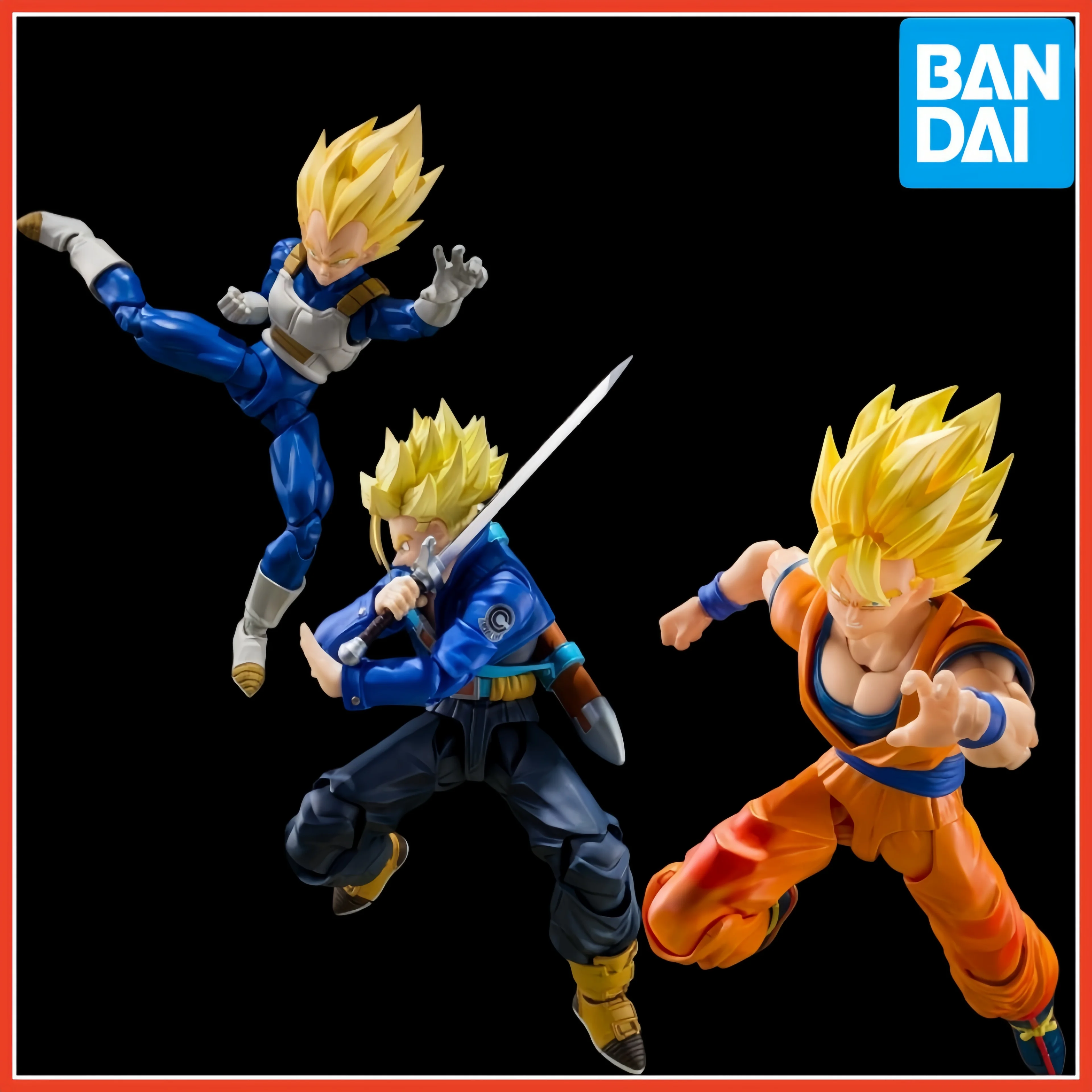 

Bandai S H Figuarts Dragon Ball Super Saiyan Vegeta Trunks Anime Action Finished Model Toy Collectible Gift For Adult Collectors