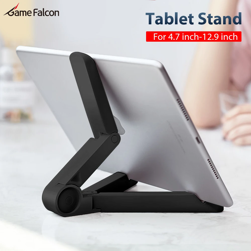 Universal Folding Tablet Holder 4.7 to 12.9 Inch For iPad Pro Samsung Xiaomi HUAWEI Mobile Phone Accessories Fixed Desktop Stand