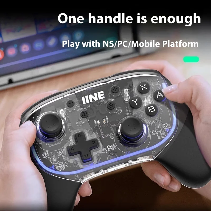 Iine Phantom Pro Switch Bluetooth Pro Plus Charging Stand Hd Vibration Mechanical Button Pc Steam Controller Black Myth Wukong