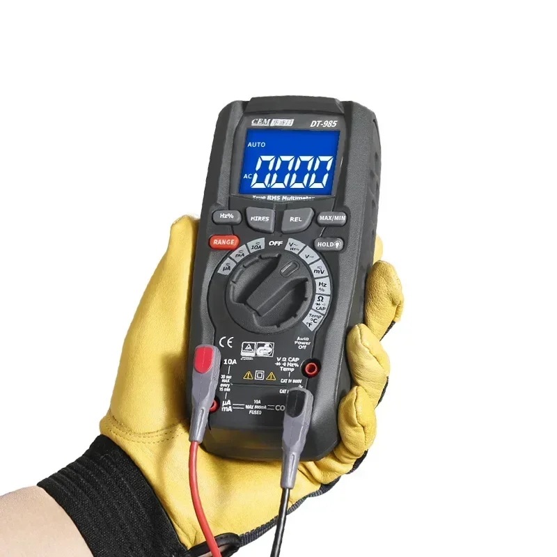 

DT-985 High Precision Industrial True Effective Value Multimeter DC Voltage and Current Electrical Multimeter