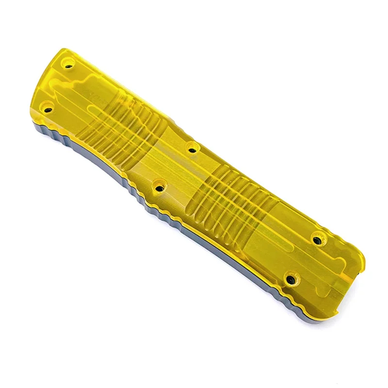 ABUN-Knife Handle Patch Clear Grips Scales Patch For Microtech Combat Troodon Folding Knife Handles Flat Grain