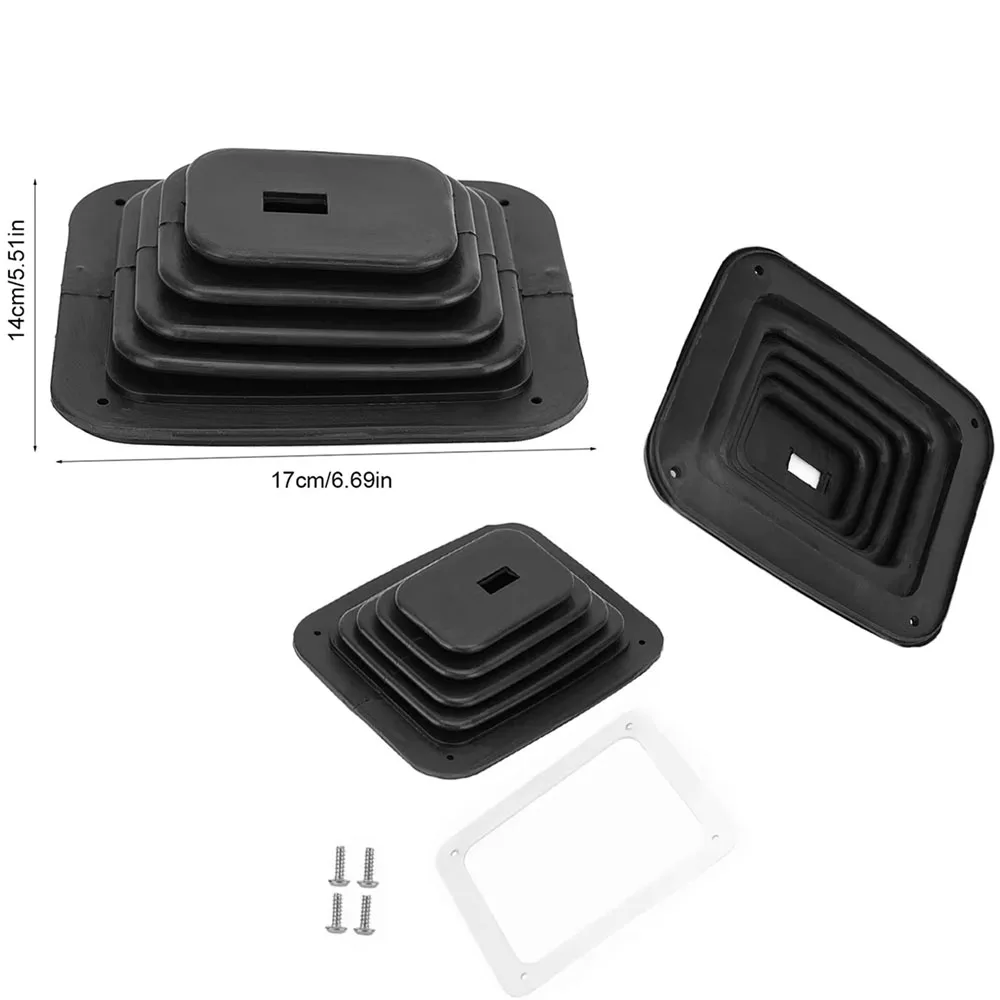 for GM350 Car Gear Shift Dust Cover Shifter Boot Rubber Replacement Accessories Black