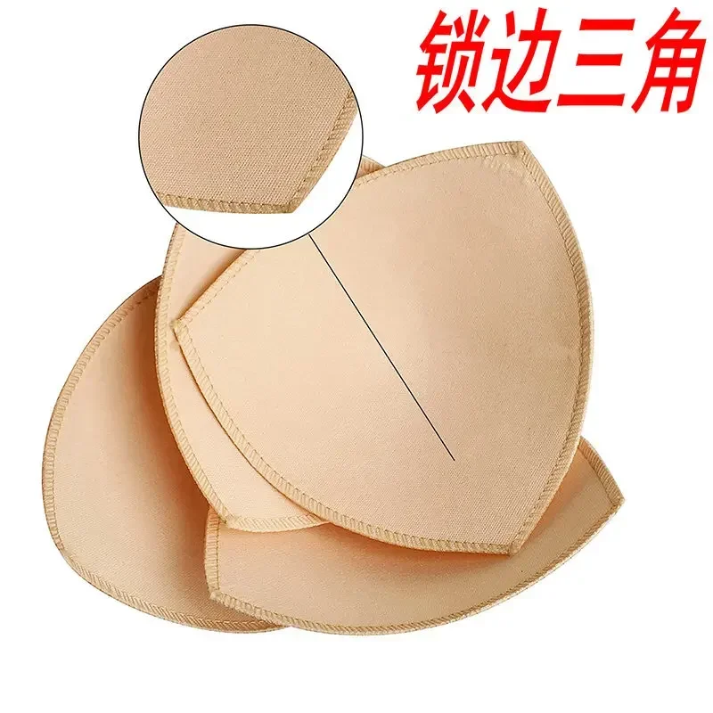 

10 Pairs Breathable Overlay Triangle Bra Pad, Machine Washable Swimwear, Overlay Yoga Bra Wrap, Thin Bra Cup