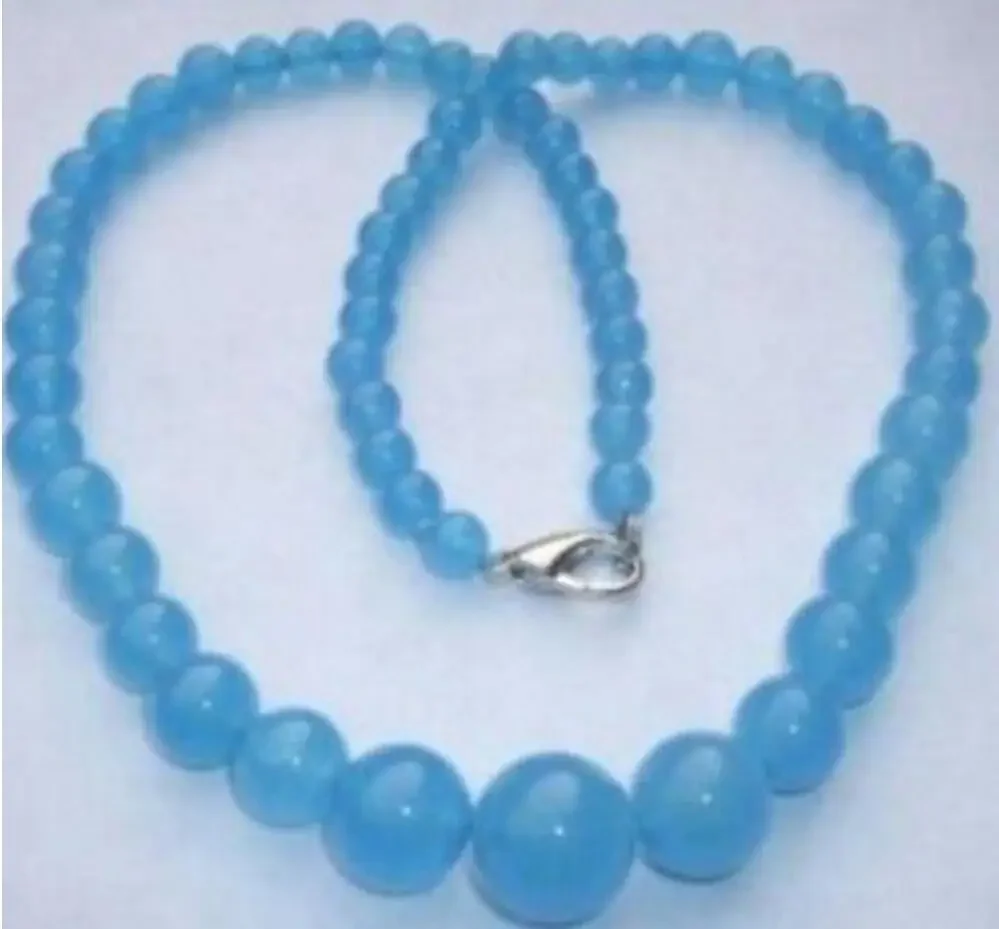 

Fashion jewelry Natural 6-14mm Multicolor Picasso Jasper Gemstone Round Beads Necklace