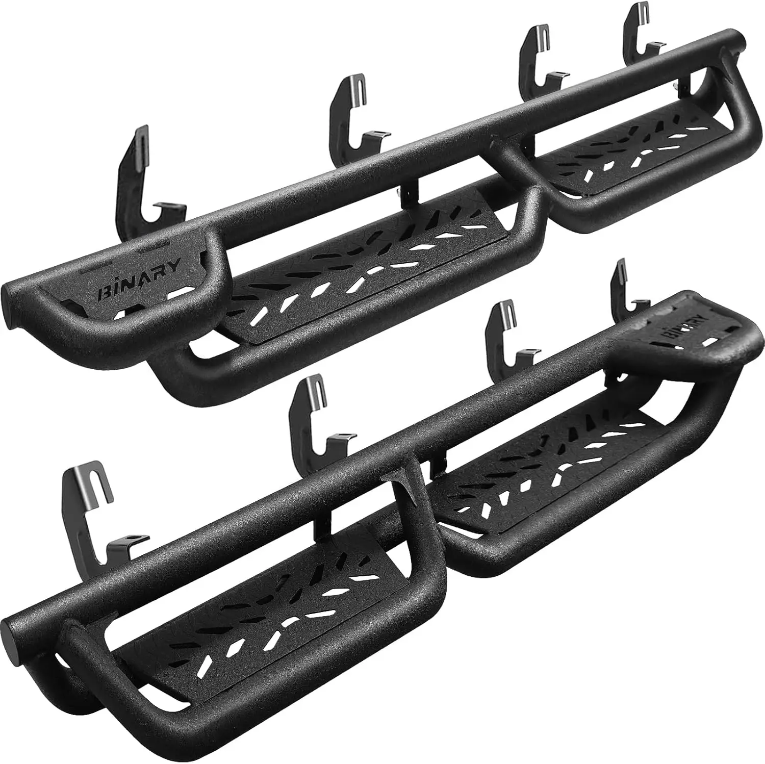 

Truck Running Boards for Chevrolet Silverado/GMC Sierra, Sturdy Material, Black, Enhanced Bed Access