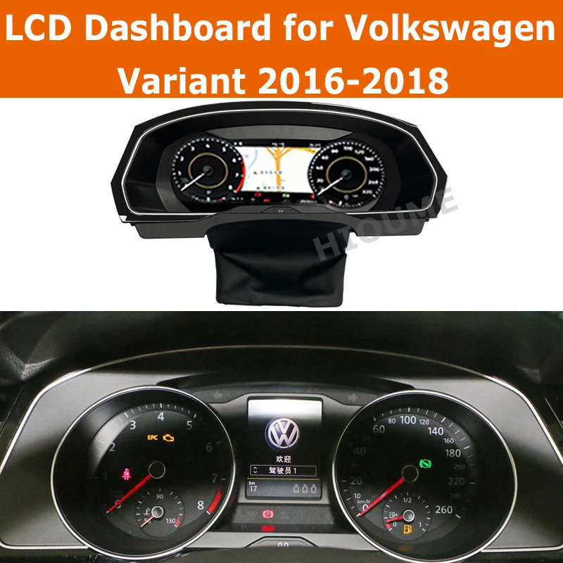 

Linux Digital Dashboard Panel Virtual Instrument Cluster CockPit LCD Speedometer For VW Variant 2016 2017 2018