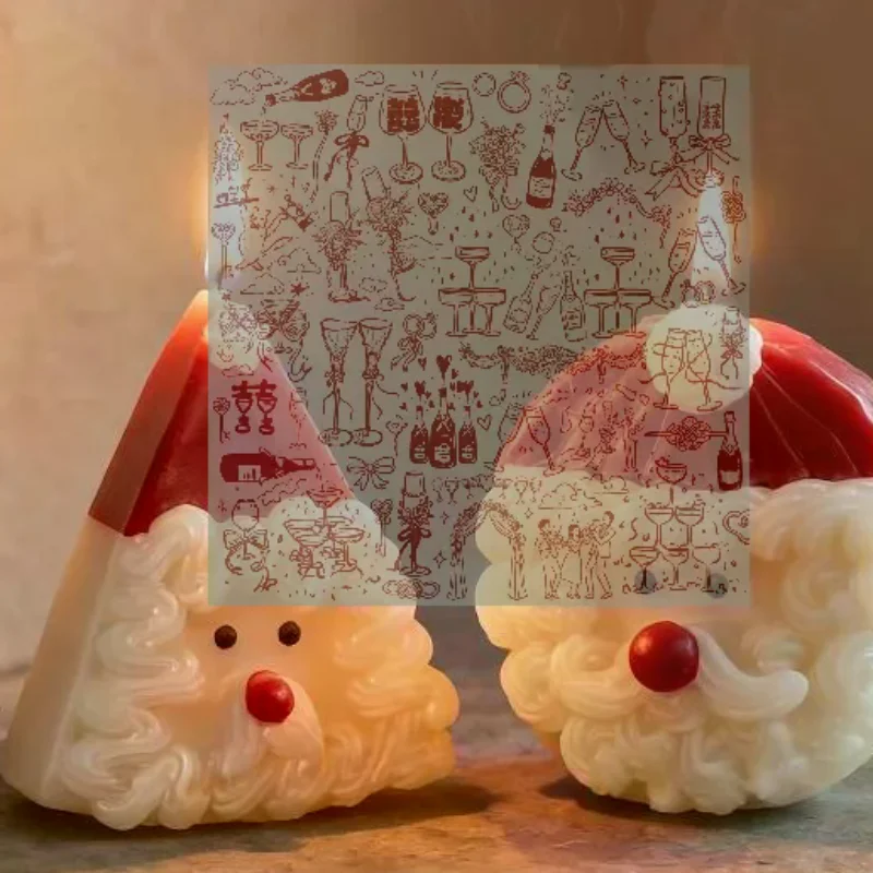 Soap Making Ins - Cetakan Lilin Silikon Santa Claus, Cetakan