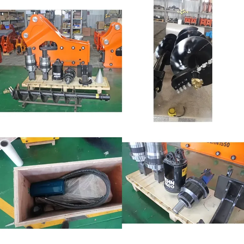 Motor Drive Drilling Hydraulic Earth Auger Drill for Excavator Digging Machines Hole Digger Auger