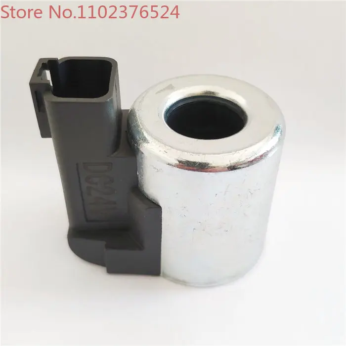 

R225-7 excavator pilot safety lock rotary solenoid valve coil excavator accessories