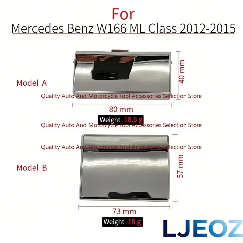 For Mercedes W166 Car Rear Bumper Tow Hook Cover Cap Silver For Benz ML Class ML300 ML320 ML400 ML450 2012-2015 1668551423