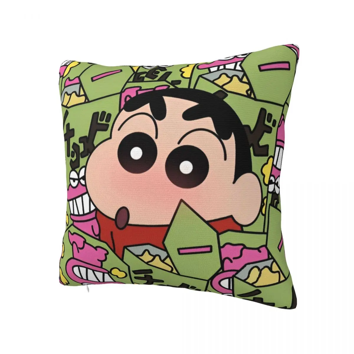 Printed Cute Crayon Shin-chan Chocobi Cookie Pillowcase Polyester Cushion Cover Japanese Anime Pillow Case Cover Zippered