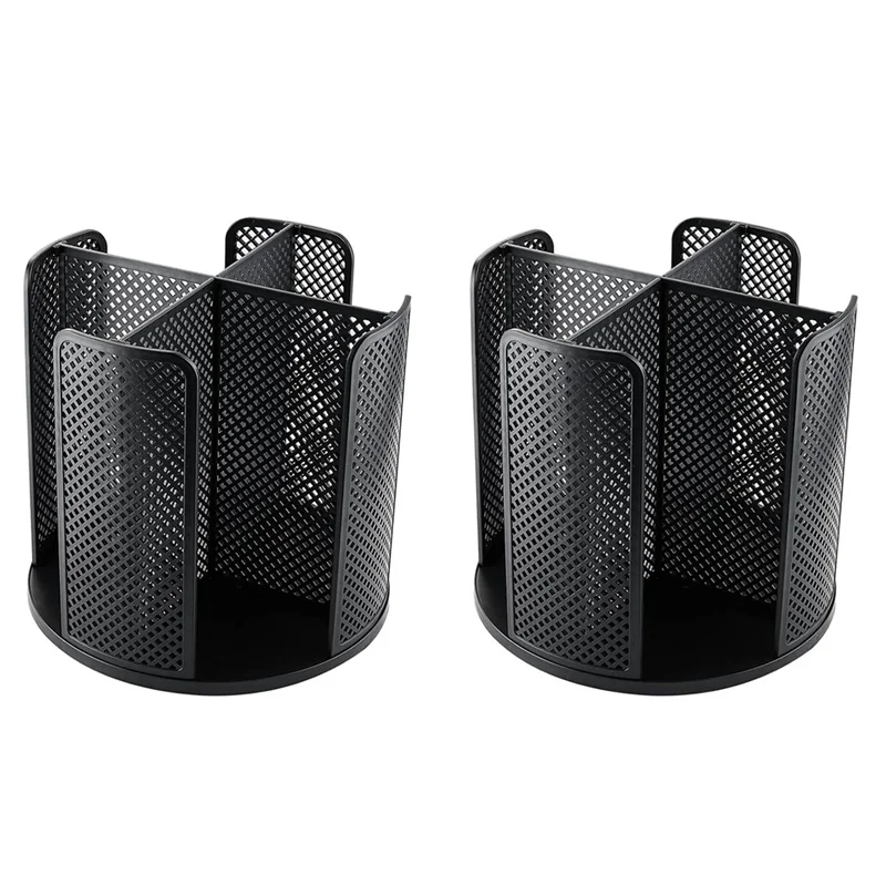 

ABVT-2X Rotatable Cup And Lid Organizer With 4 Compartments, Coffee Cup Dispenser,Paper Cup Storage Holder, Black