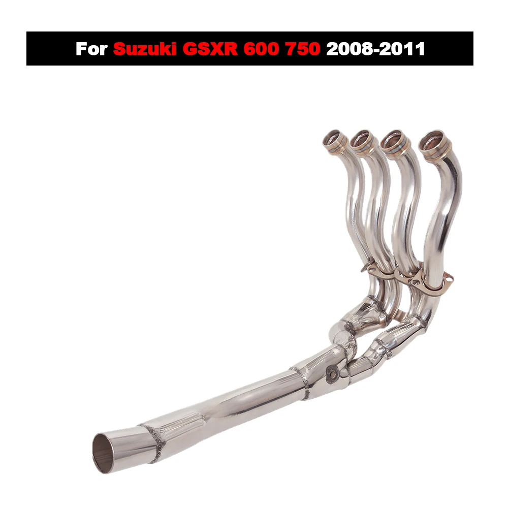 Motorrad-Auspuffanlage, Edelstahl-Krümmerrohr, Escape Moto-Schalldämpfer mit DB-Killer für Suzuki GSXR 600 750 2008–2010