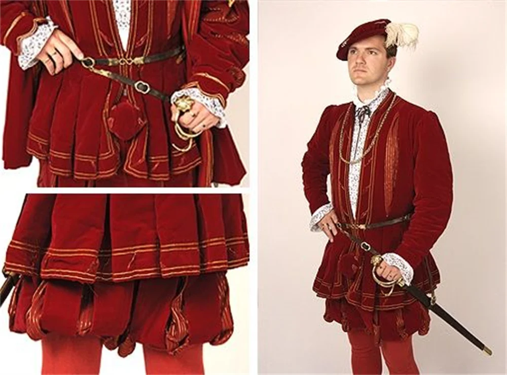 16th Century Medieval Renaissance Tudor Mens Costume Noble Prince Tudor King Henry Viii Costume Historical Nobleman Costume