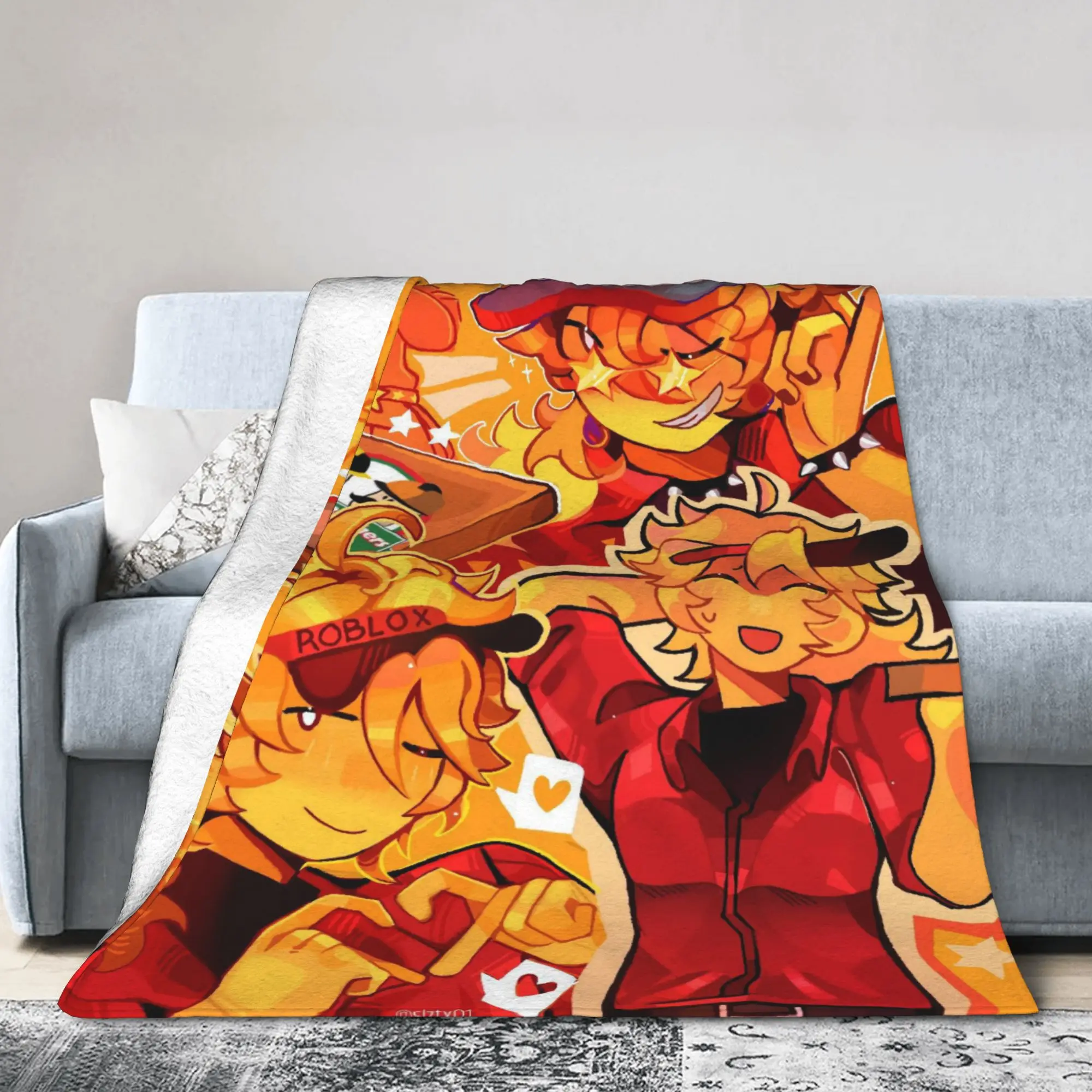 Elliot and Chance Forsaken Plush Blanket Child  Flannel Bedding Throws For Bedroom Super Warm Custom DIY Quality Bedspread Gift