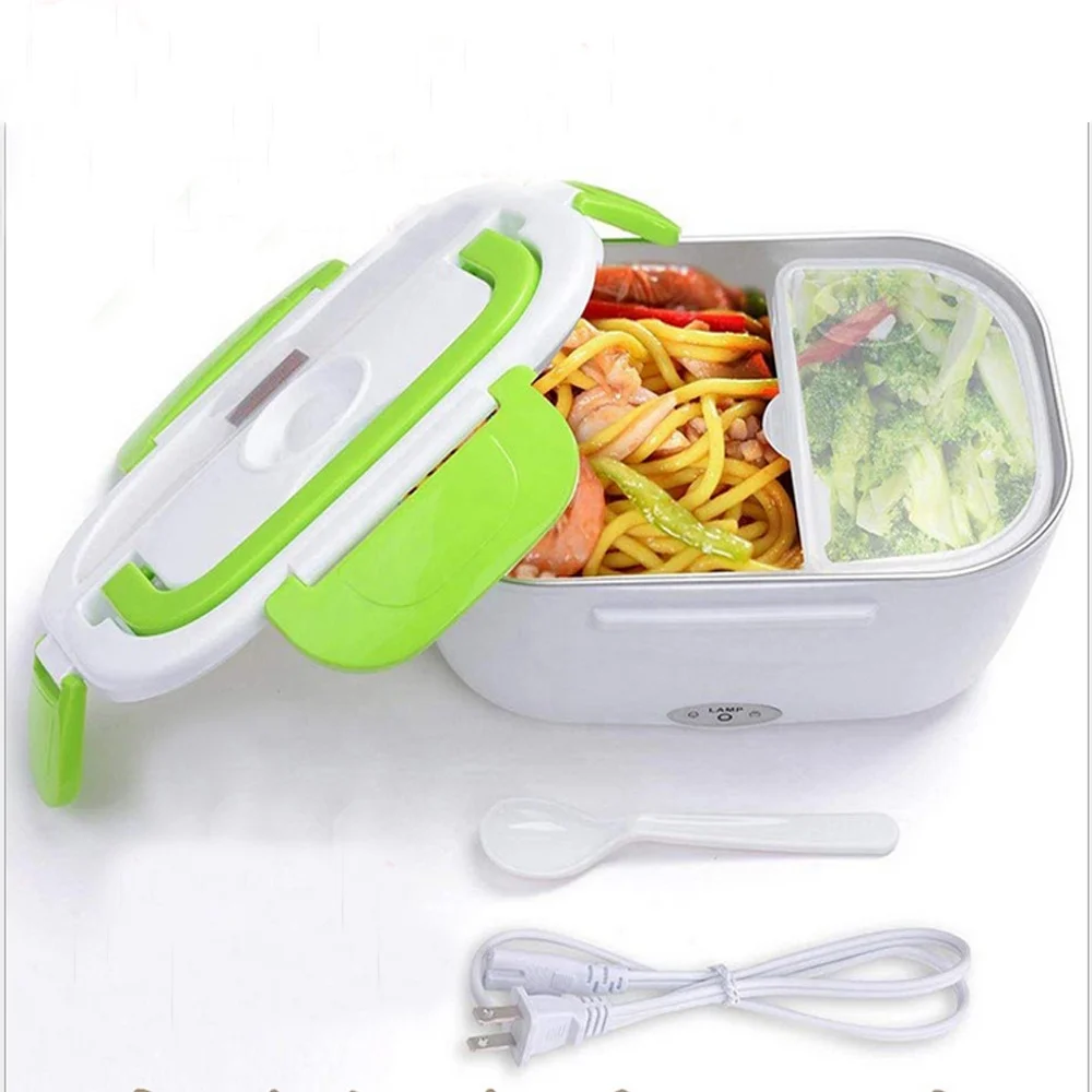 Household 220V 110V Mobile Portable Leak-proof Food Warmer Electric Heating Lunch Box