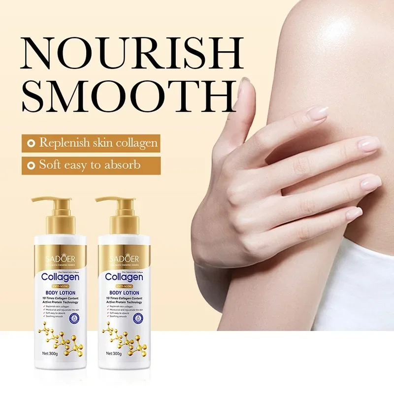 300ml Collagen Anti-wrinkle Moisturizing Body Lotion Moisturizing Deep Moisturizing Refreshing Non-greasy and Whitening Fashion