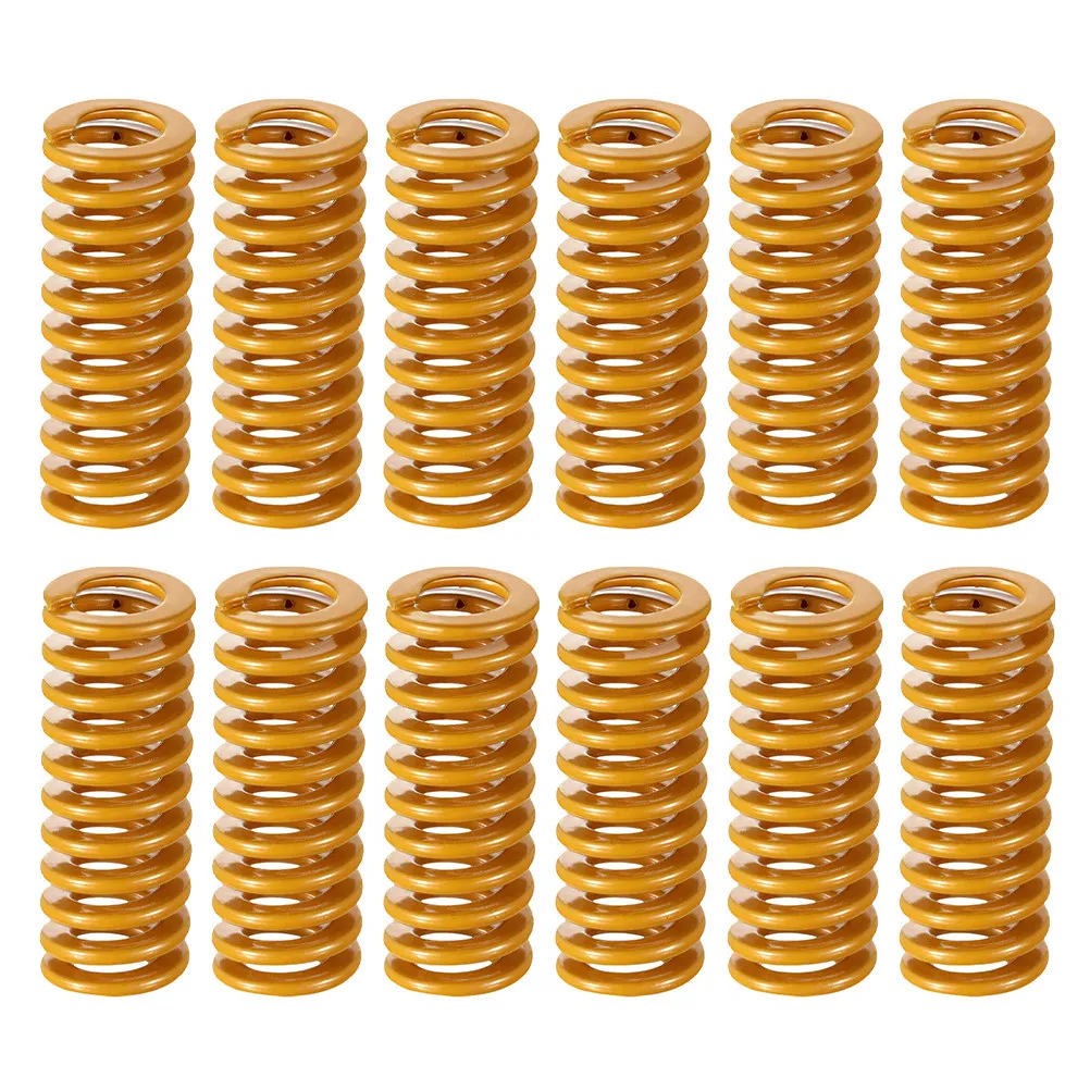 12Pcs Compression Mould Die Springs 3D Printer Heated Bed Springs Steel Bottom Connect Leveling Replacement 8x20mm