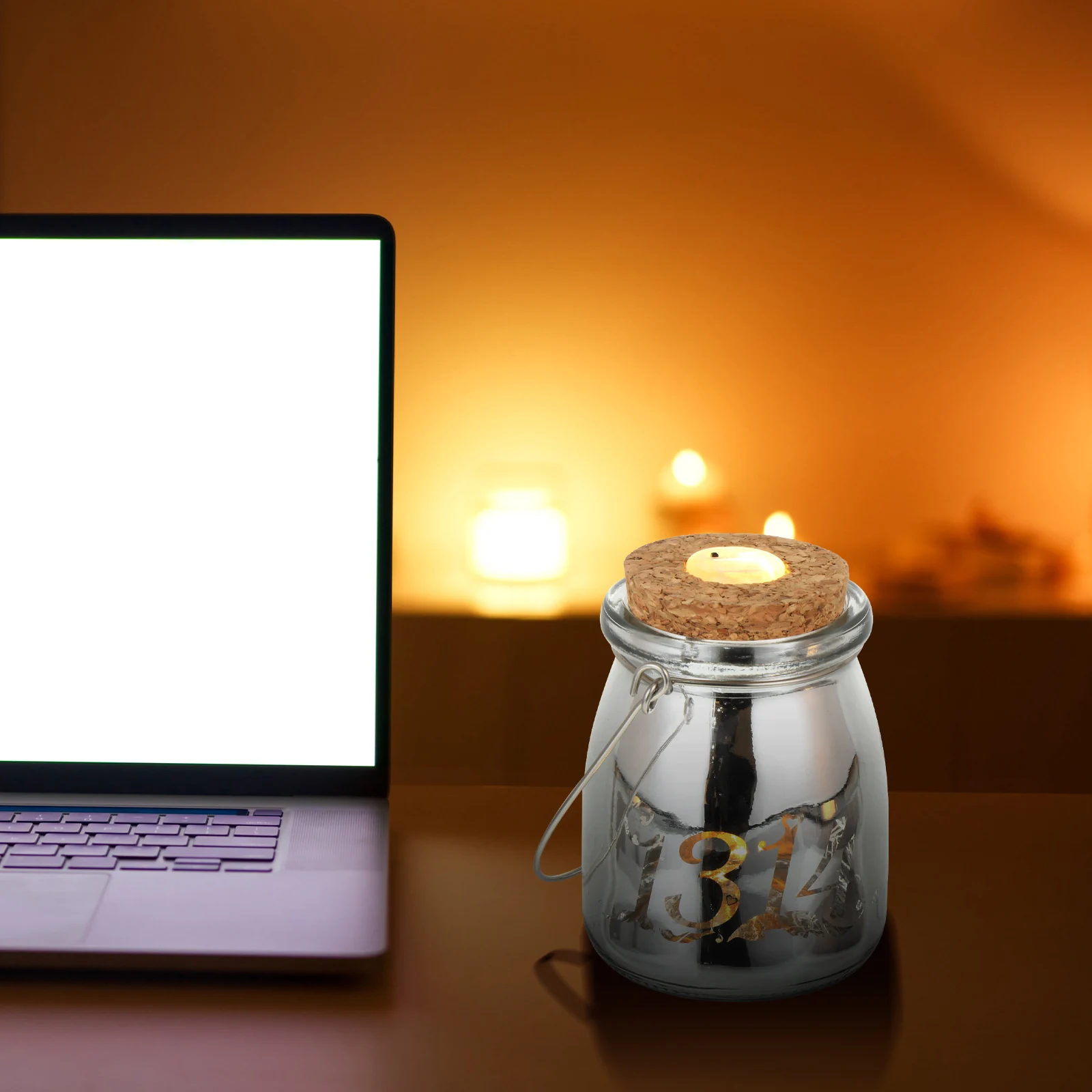 

Glass Decorative Jar LED Night Jar Bottle Gifts Unique Bottle Home Decor