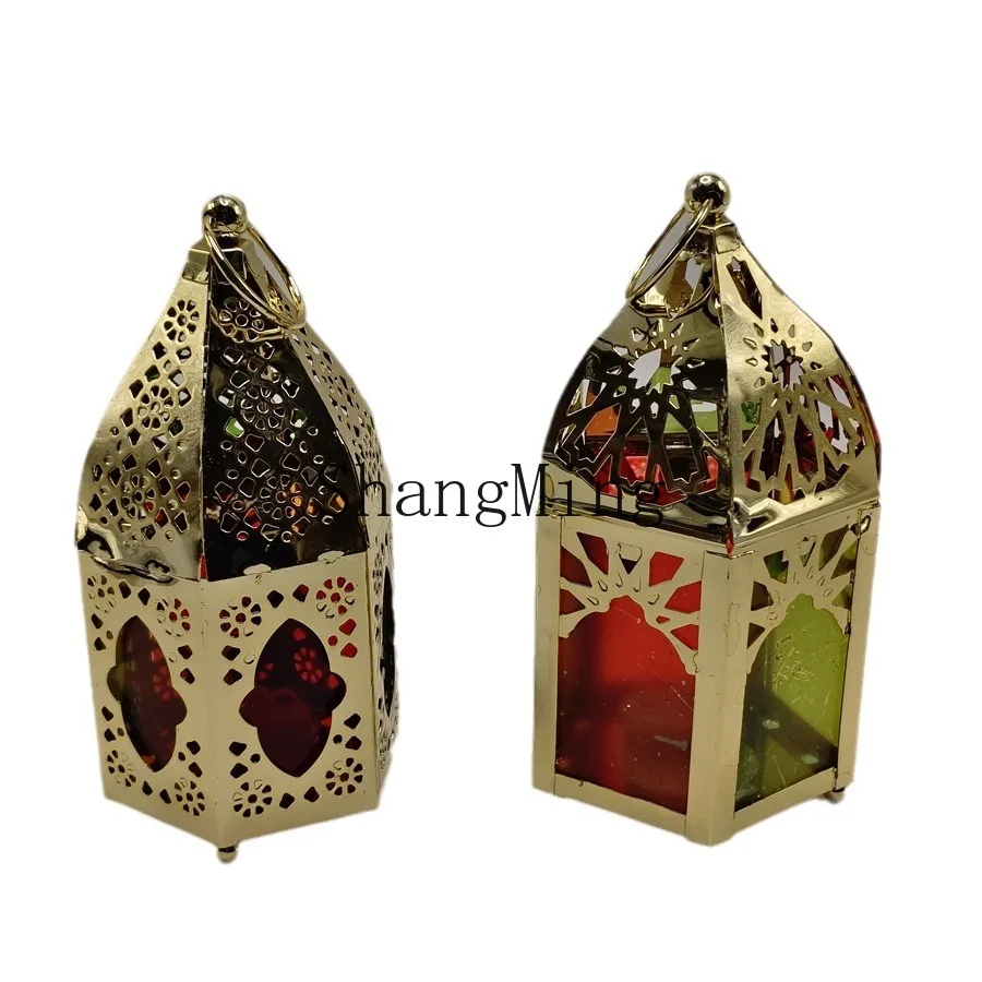 

DSA modern gold wrought iron wind candle holder home decoration handicrafts ornament decoration creative products