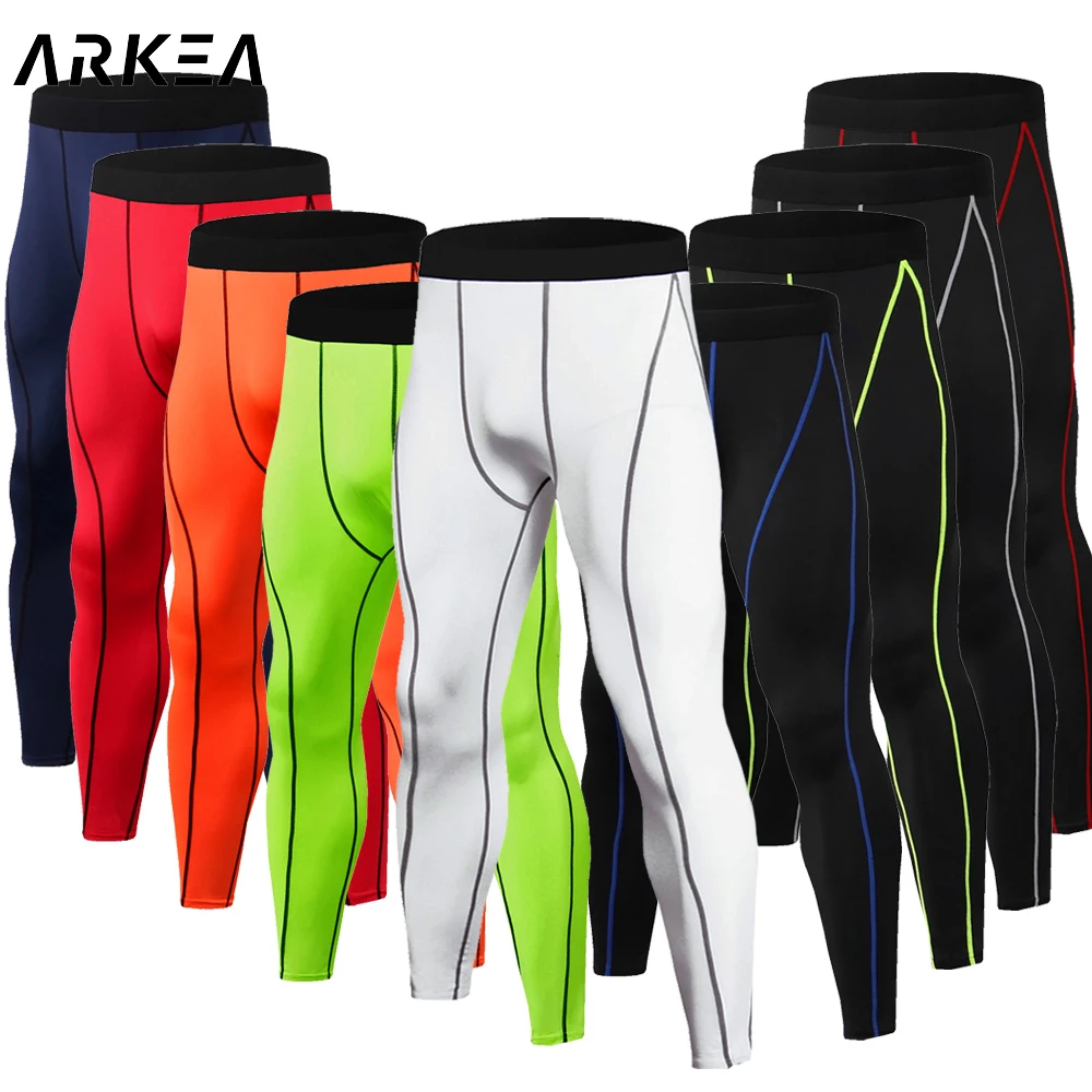 Nova compressão calças corrida basquete elasticidade sweatpants calças de fitness legging calças roupas de academia masculina