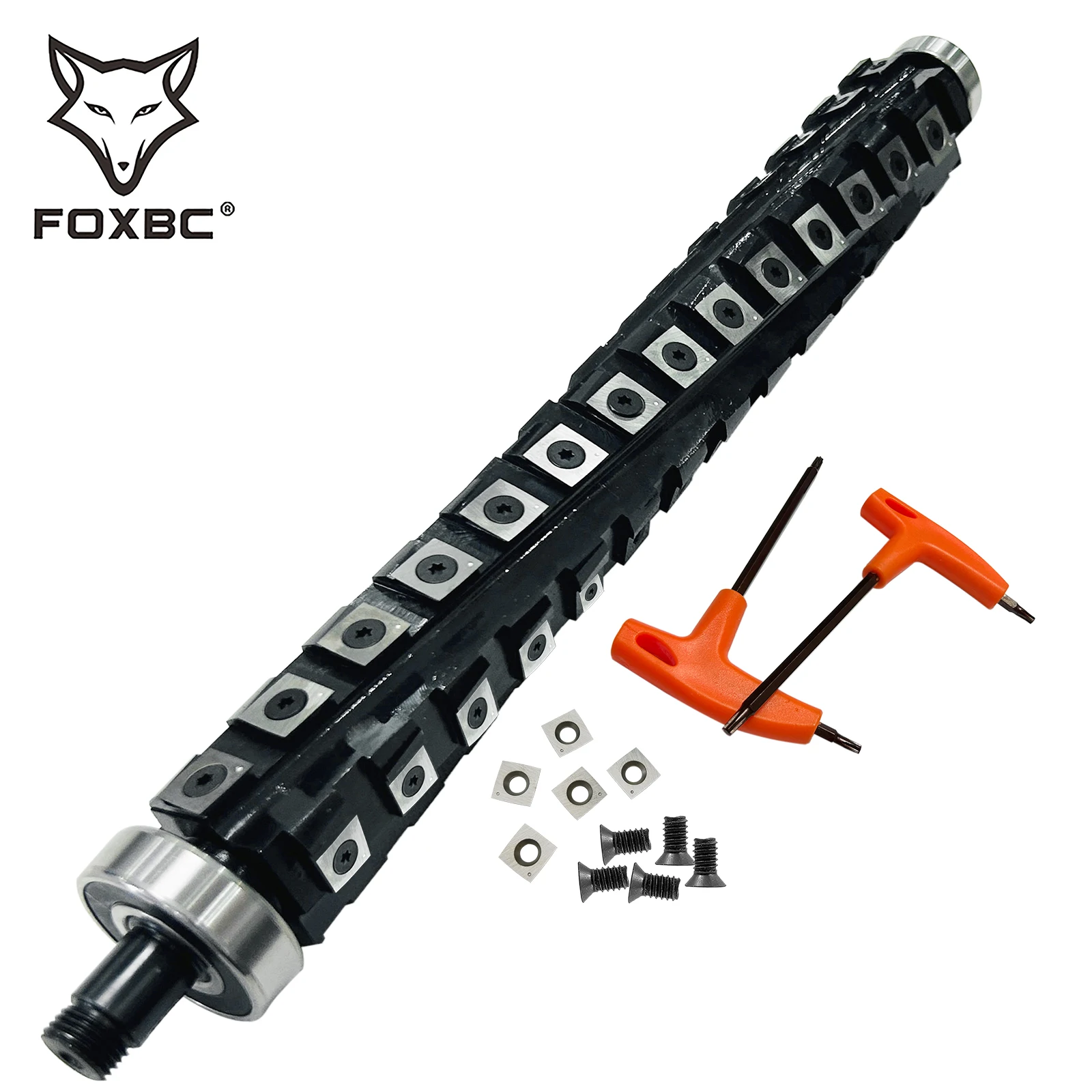 FOXBC Upgraded Helical Cutterhead for DeWalt DW735 DW735X Planer with 61pcs carbide inserts