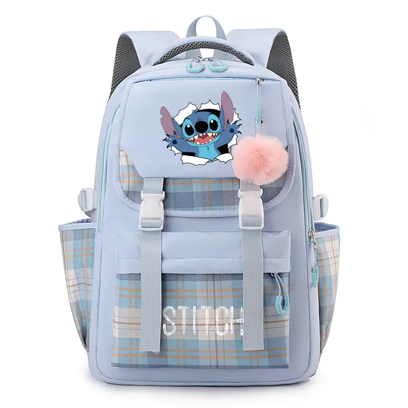 Disney Lilo Stitch Backpack for Girls Teenage Student Back To School Mochila Child Bookbag Waterproof Women Rucksack Laptop Bags