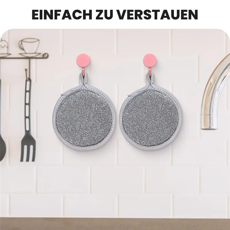 

ABBY-Multipurpose Wire Dish Washing Rags, 2024, The Latest Multi-Purpose Wire Tableware Cover, Is Used For Wet And Dry