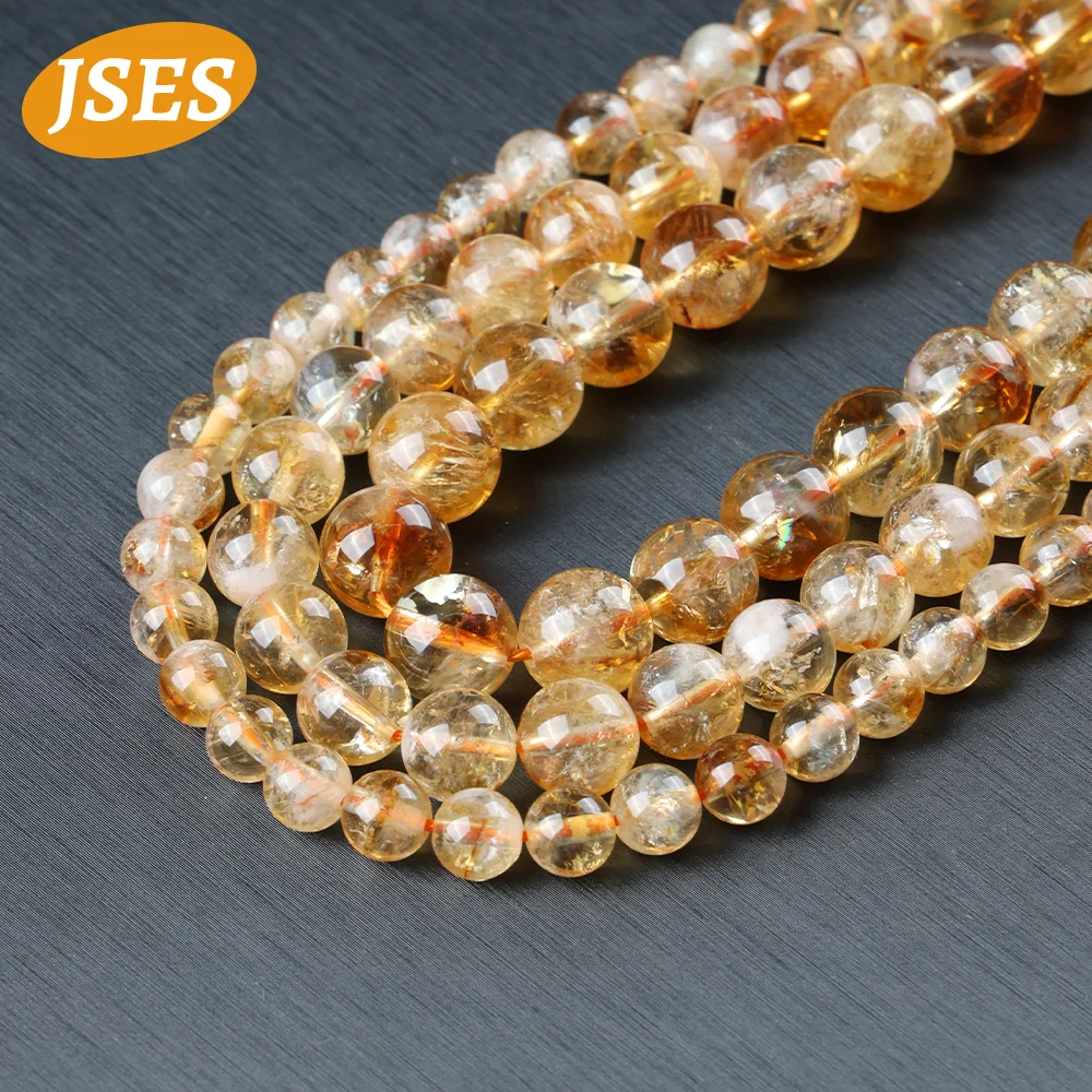 Natural citrino cristal grânulos para fazer jóias, uma pirâmide mais, amarelo, pulseiras DIY acessórios, 15 em Strand Beads, atacado