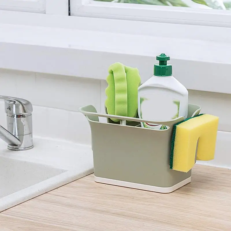 

Kitchen Sink Organizer Countertop Cutlery Draining Box Kitchen Sink Caddy Tableware Drainage Organizer Utensils Drainage Holder