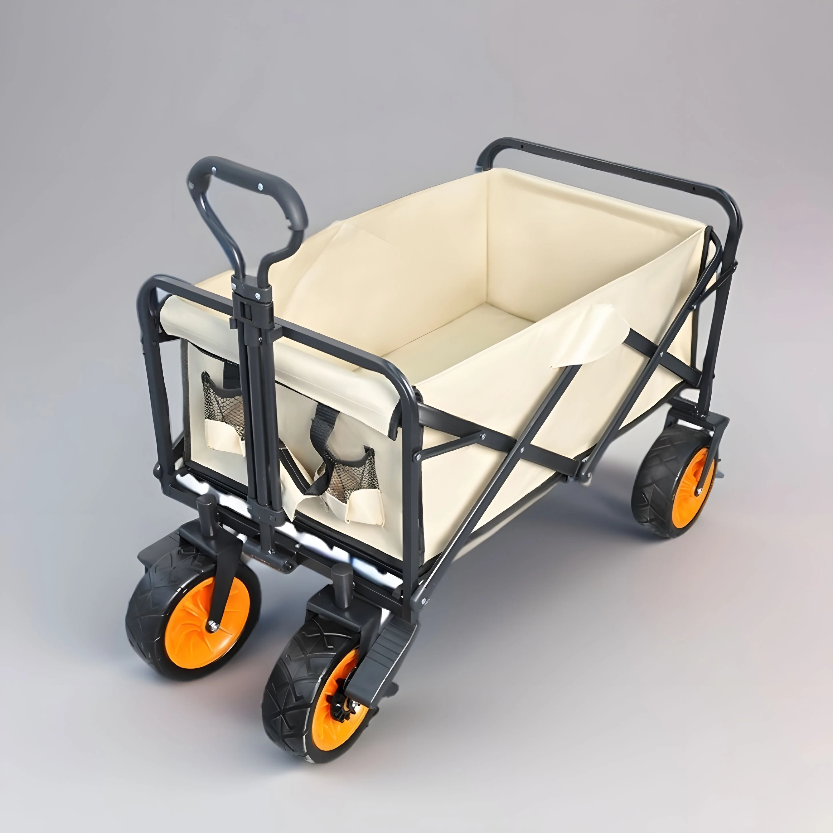 Outdoor Camping Cart, Household Shopping Cart, Folding Pull Cart, Portable Camping Trailer, Reinforced Camp Cart Wholesale