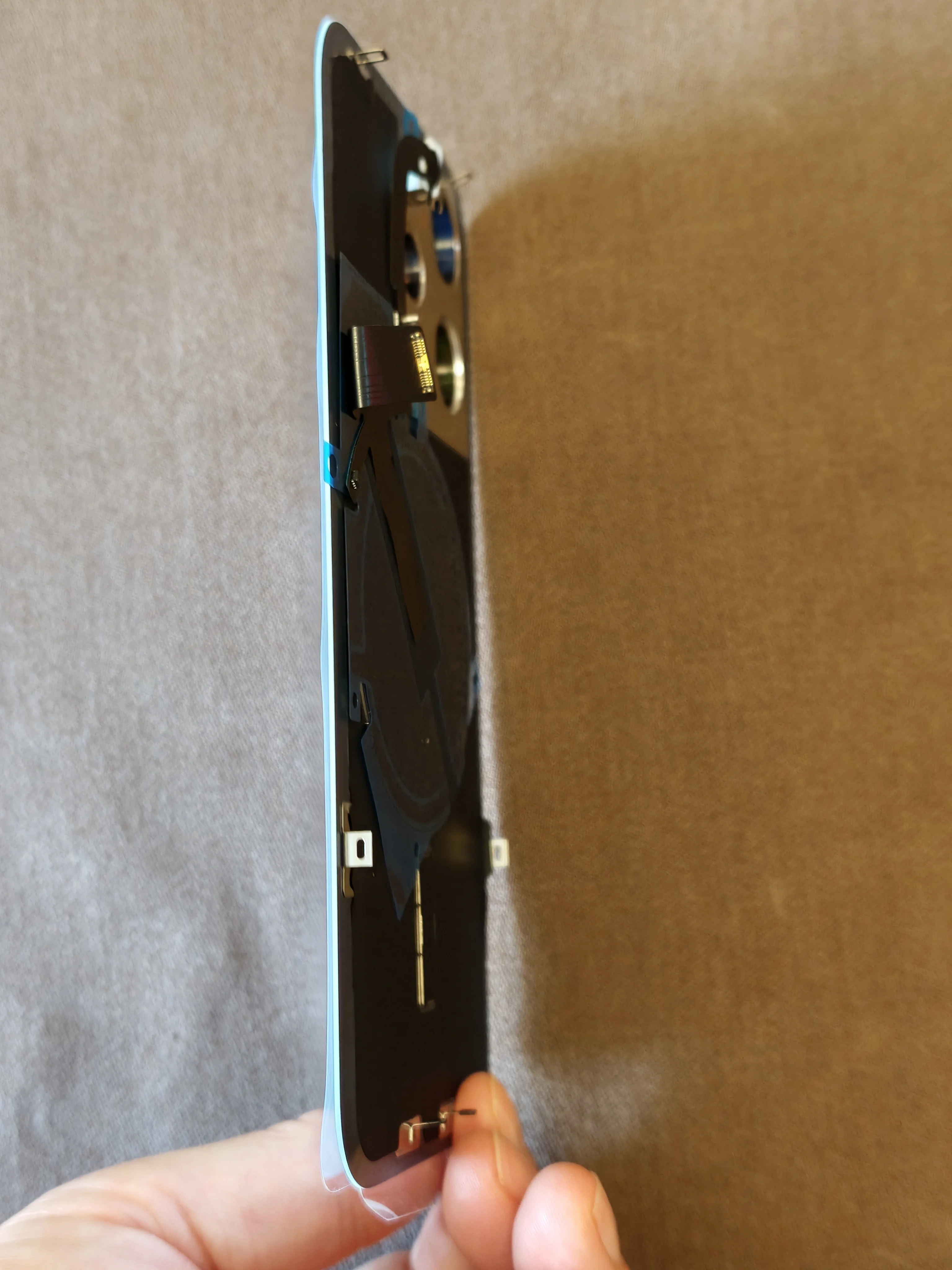 Whole Sale Replace for 15Pro Back Glass with Wirelee Cable with Flashlight image 3
