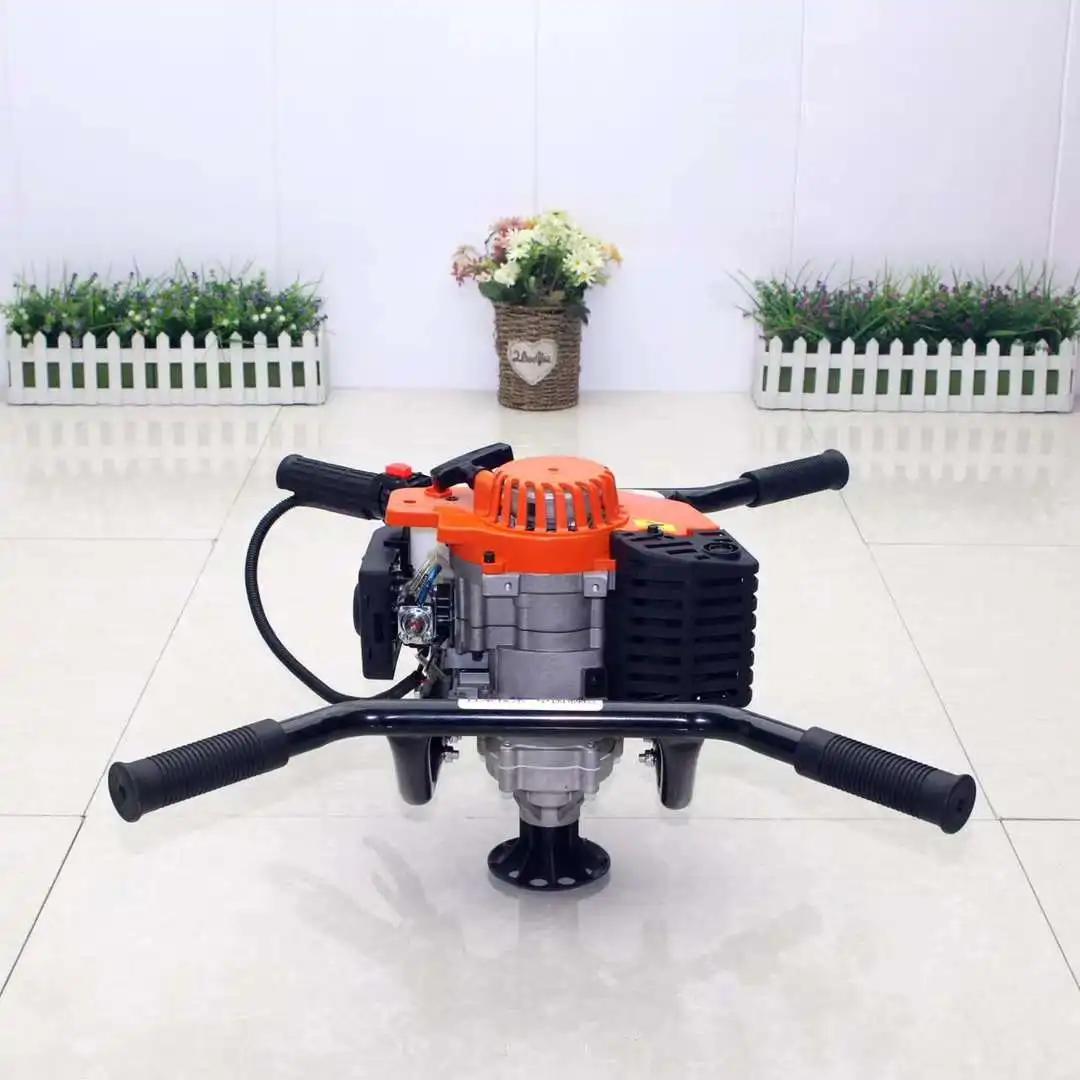 57cc Double-Person Ground Digging Machine Hole Punching Machine Small Agricultural Piling Machine Planting Fertilizer Applicator