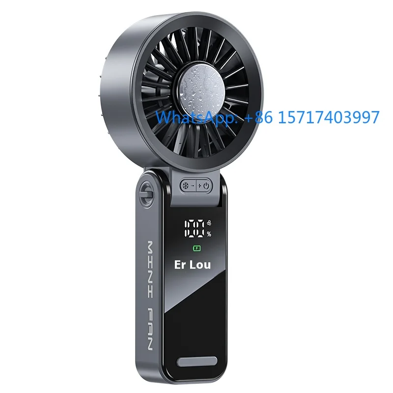 

Mini 3600mAh 100 Wind Rechargeable Foldable Portable Handheld Charging Fan