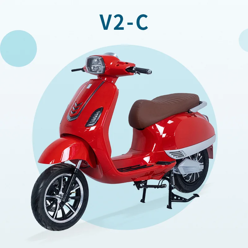 

V2-C Battery Car Sea Cross-border Overseas Import and Export Electric Bicycle Moped Double Scooter Wholesale